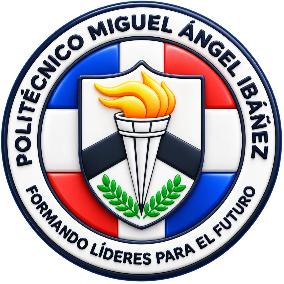Escudo clay del Politécnico Miguel Ángel Ibáñez