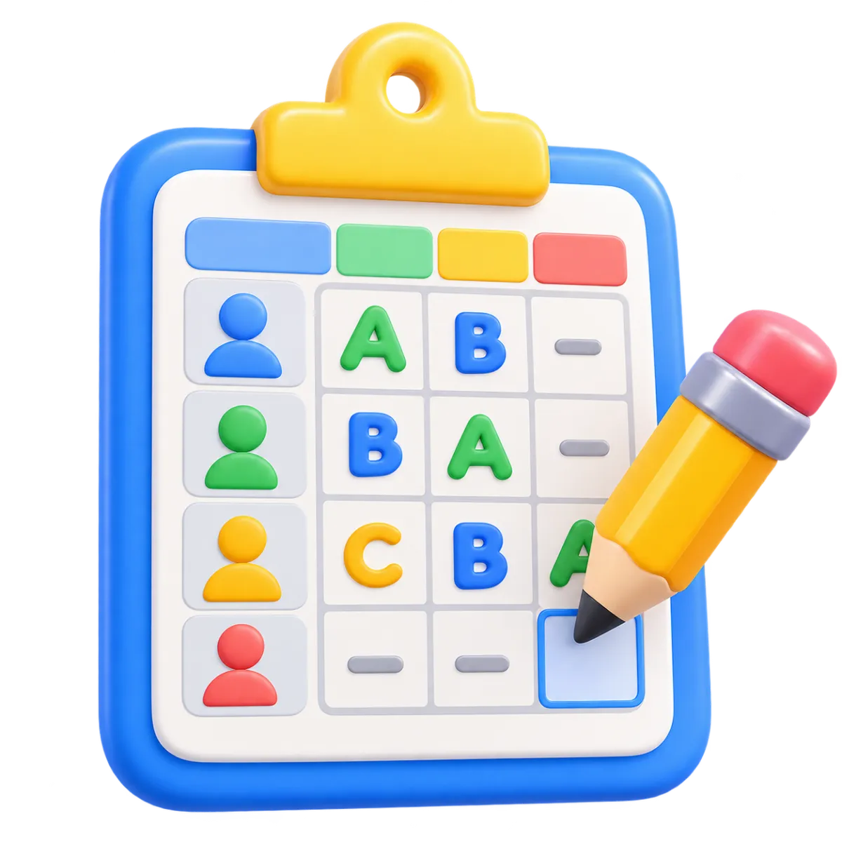 Ilustración clay de registro de notas