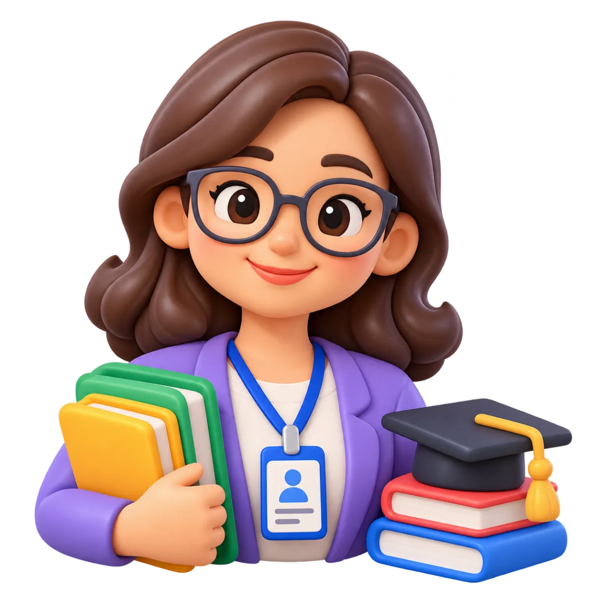 Ilustración clay de docente